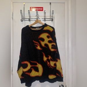 ASOS Flame Print Sweatshirt Pullover L